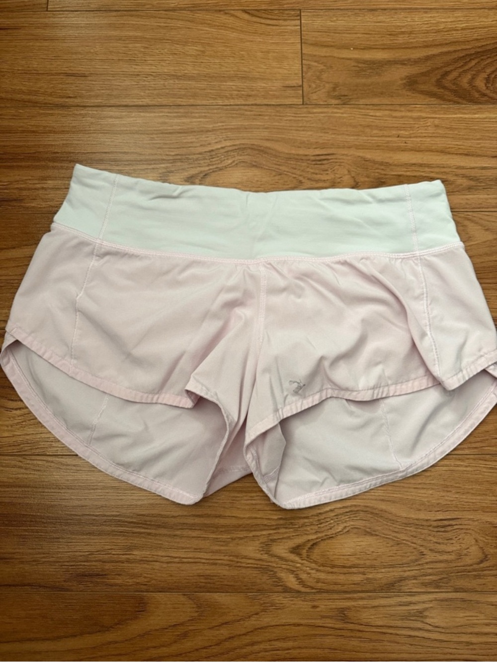 lululemon athletica light pink athletic shorts